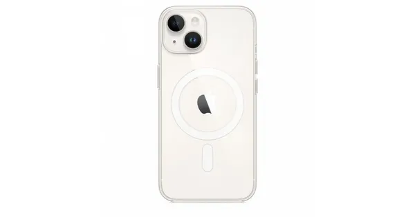 Image of Apple - Back cover for mobile phone - MagSafe compatibility - polycarbonate - clear - for iPhone 14 MW5Q3ZM/A