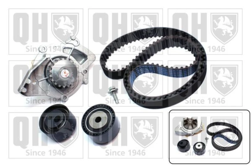 Image of QUINTON HAZELL Water pump and timing belt kit QUINTON HAZELL QBPK5860