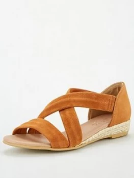 image of OFFICE Hallie Wedge Sandals - Tan Gold, Tan/Gold, Size 3, Women