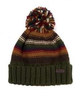 Image of Barbour Harrow Beanie Hat - Olive