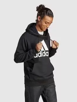 Image of adidas Sportswear Essentials French Terry Big Logo Hoodie - Black Size M Men