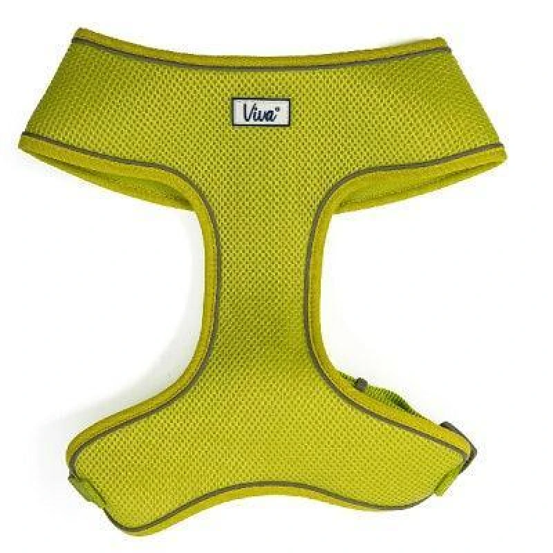 Image of Ancol Viva Reflective Comfort Breathable Nylon Mesh Dog Harness Lime unisex