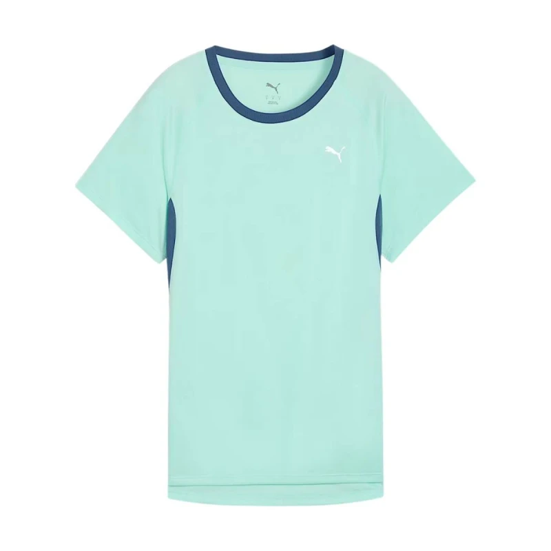 Image of Womens Puma Run Velocity Short-Sleeve Blue T-Shirt, Size S