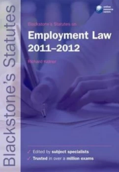 Image of Blackstones Statutes on Employment Law 2011-2012 by Richard Kidner Book