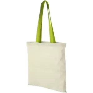 image of Bullet Nevada Cotton Tote (Pack Of 2) (One Size) (Natural/Apple Green)