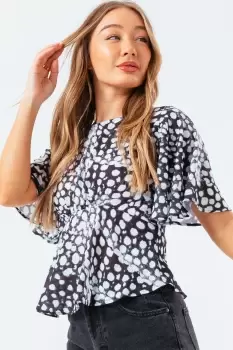 image of HYPE DALMATIAN WOmens BLOUSE