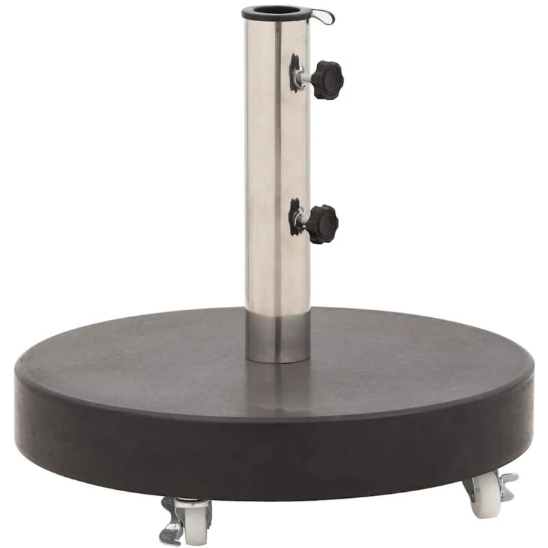 Image of VIDAXL Parasol Base Granite 30 kg Round Black Vidaxl 8719883765587