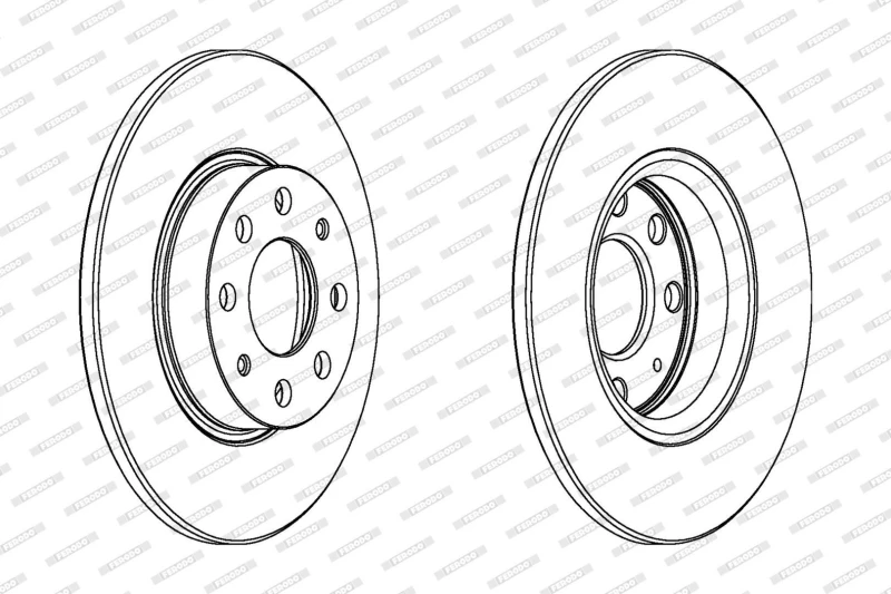 Image of Brake disc FERODO DDF1784C