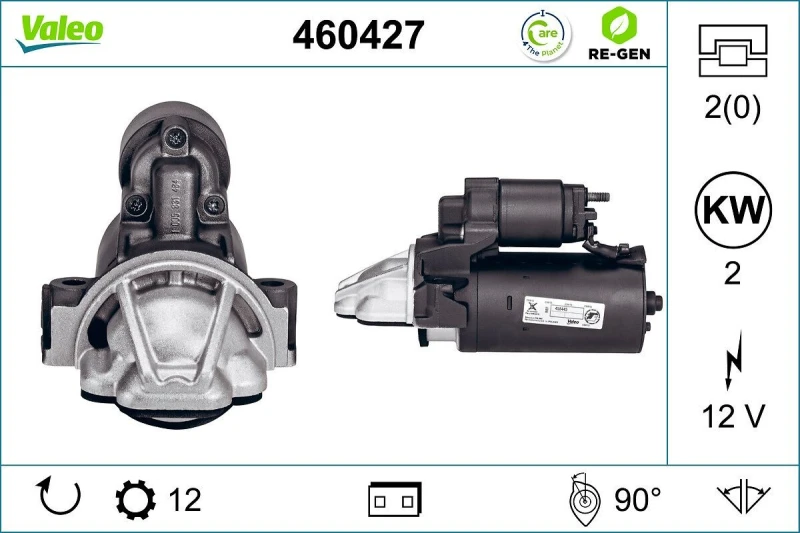 Image of Starter motor VALEO 460427