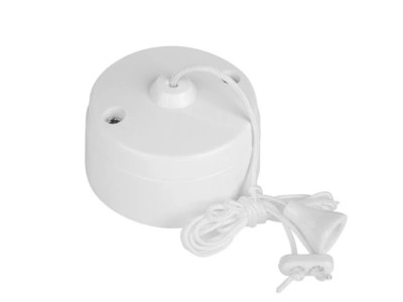 Image of Dencon 1750Nb White Ceiling Pull Switch 1-Way 6A Dcn1750Nb