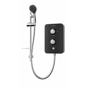 image of Gainsborough Slim Duo 9.5kW Electric Shower Black 3 Spray Head Handset Bathroom - Black