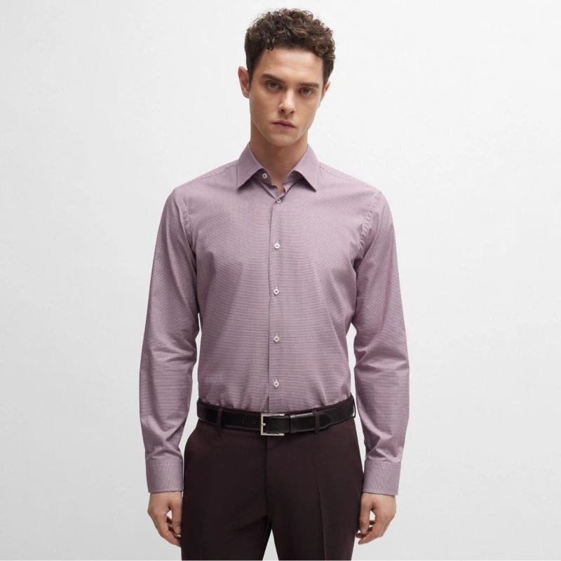 Image of Boss H-Joe Regular-Fit Shirt Red male 16