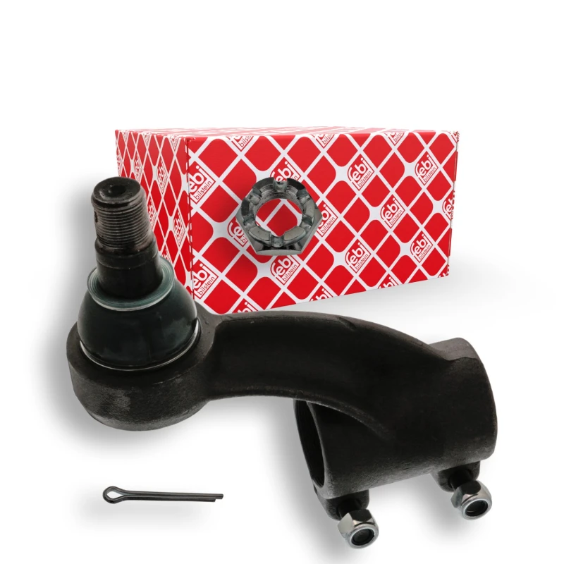 Image of FEBI BILSTEIN 18714 Track rod end Front Axle Right, with crown nut Tie Rod End (914)