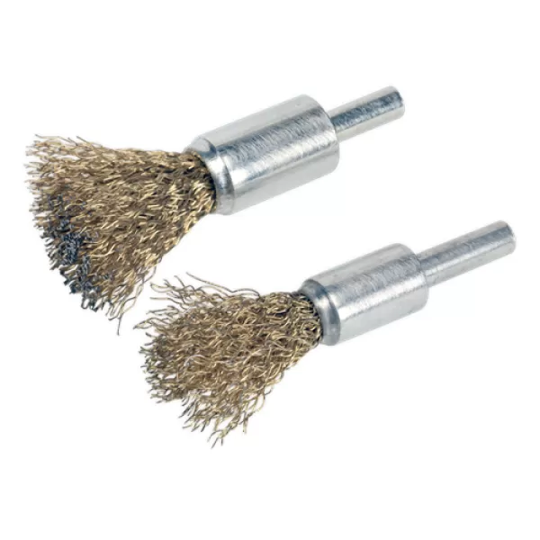 image of Genuine SEALEY VS1801 Decarbonising Brush Set 2pc