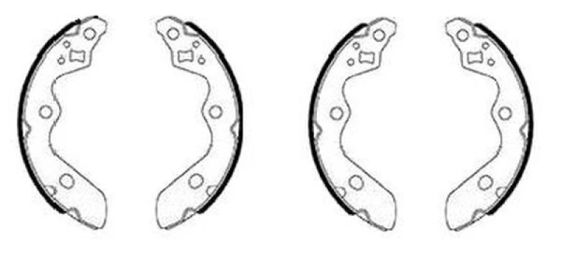 Image of Brake Shoe Set TEXTAR 91085900