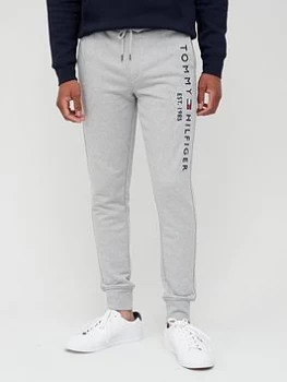 Image of Tommy Hilfiger Basic Branded Joggers - Light Grey Heather, Light Grey Heather, Size L, Men