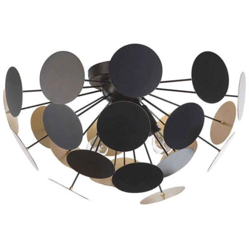 Image of Beliani Ceiling Lamp Maritsa Metal Black