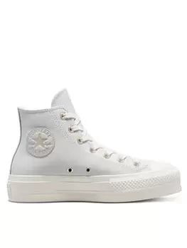 image of Converse Chuck Taylor All Star Lift - Grey/White, Size 4, Women