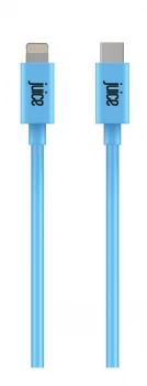 Image of Juice App.Match Lightning - Type C 1m Charging Cable - Aqua