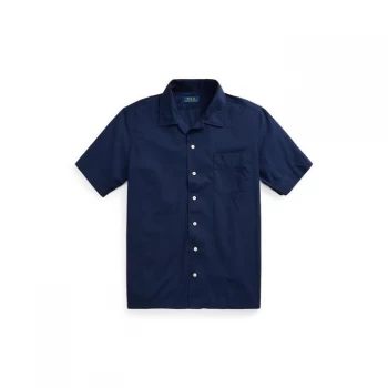 Image of Polo Ralph Lauren Polo Ralph Lauren Cuban Short Sleeve Shirt - Newport Navy
