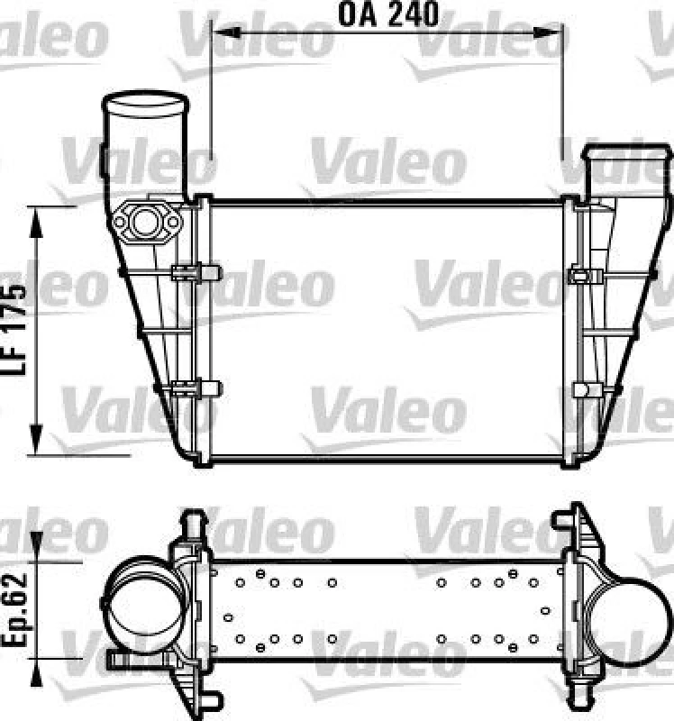 Image of Intercooler VALEO 817625
