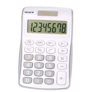 Image of Genie 120B Pocket Calculator 8 Digit Silver