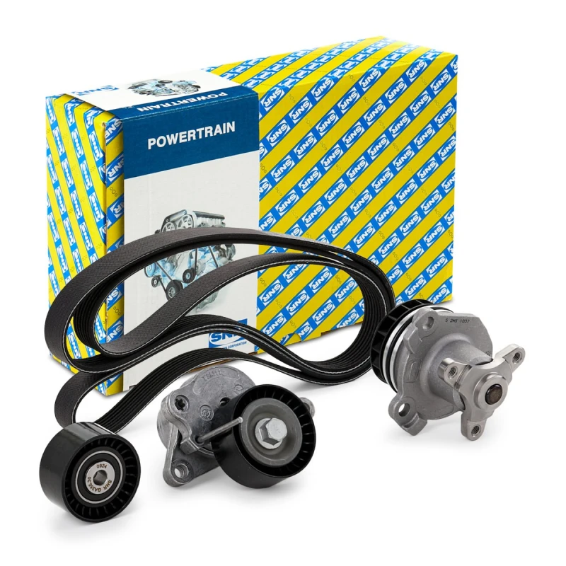 Image of Water Pump + V-Ribbed Belt Kit SNR KAP855.180