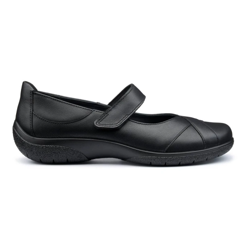 Image of Hotter Womens Extra Wide 'Hope' Mary Janes in Black Size: 6.5 Black Female 6.5