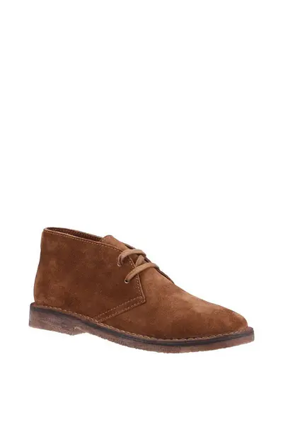 image of Hush Puppies 'Samuel' Suede Boots Tan