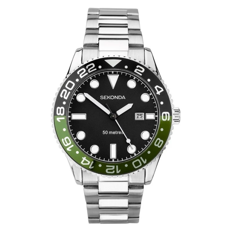 Image of Sekonda 30197 Black Dial Bracelet Watch - W31443
