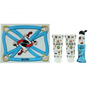 image of Moschino So Real Cheap & Chic Gift Set 50ml Eau de Toilette + 100ml Shower Gel + 100ml Body Lotion