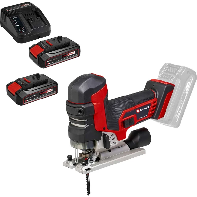 Image of Einhell Professional TP-JST 18/135 Li BL 18v Cordless Brushless Jigsaw TP-JST 18/135 Li BL Batteries: 2 x 2.5ah Li-ion