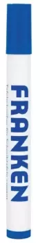 Image of Board markers refillable, line width 2 - 6 mm, blue, 10 pieces