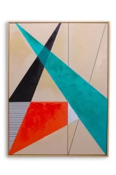 Image of Hand Finished 'Direction' Framed Print Abstract Wall Art - (W)62.5cm x (H)82.5cm x (D) 5cm