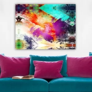Image of 112001639_70100 Multicolor Decorative Canvas Painting Funky