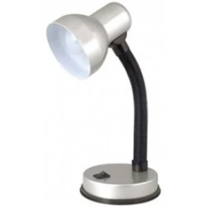 Image of Lloytron L961SV Flexi Desk Lamp Silver UK Plug