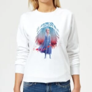 image of Frozen 2 Find The Way Colour Womens Sweatshirt - White - L