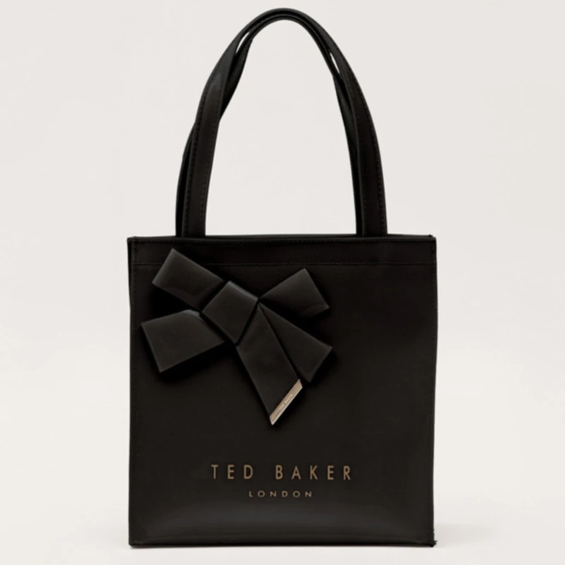 Image of Ted Baker Small Knot Bow Tote Bag Black female One Size