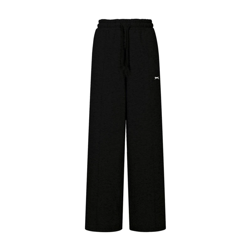 Image of Slazenger Wide Leg Jogging Bottoms Womens - Black 6