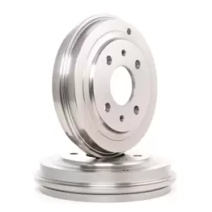 Image of RIDEX Brake Drum 123B0043 Rear Brakes,Drum Brake MERCEDES-BENZ,FIAT,SEAT,S-Klasse Limousine (W116),Seicento / 600 Schragheck (187_)