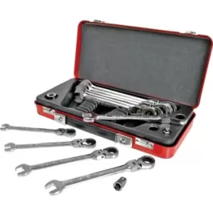 Image of Kennedy-Pro Metric Ratchet Spanner Set, 10 - 19mm, Set of 10