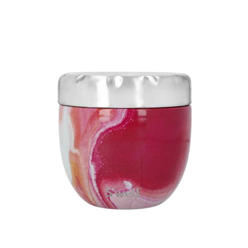 Image of Swell Rose Agate Eats 2-in-1 Food Bowl Pink unisex 12x12cm