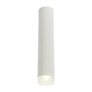 Image of Luminosa Lighting - 1 Light 30cm Surface Mounted Ceiling GU10, Sand White, Acrylic Ring