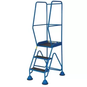 Image of GPC Industries Ltd MS1703A Fort Gamma 3 Step Aluminium Treads Blue