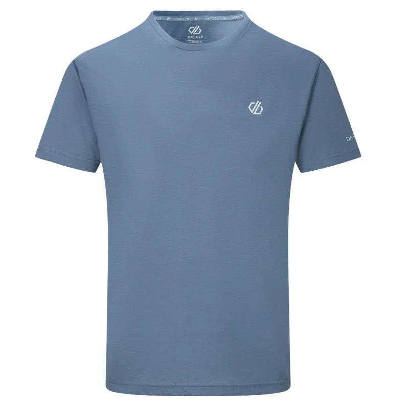 Image of Dare 2b Mens Agile Short Sleeved Walking T-Shirt in Light Blue Size: XL Light Blue Male XL