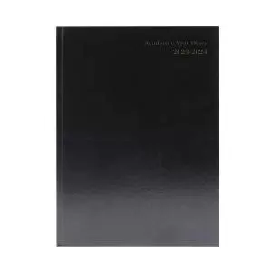 image of Academic Diary Week To View A5 Black 2023-2024 KF3A5ABK23 KF3A5ABK23