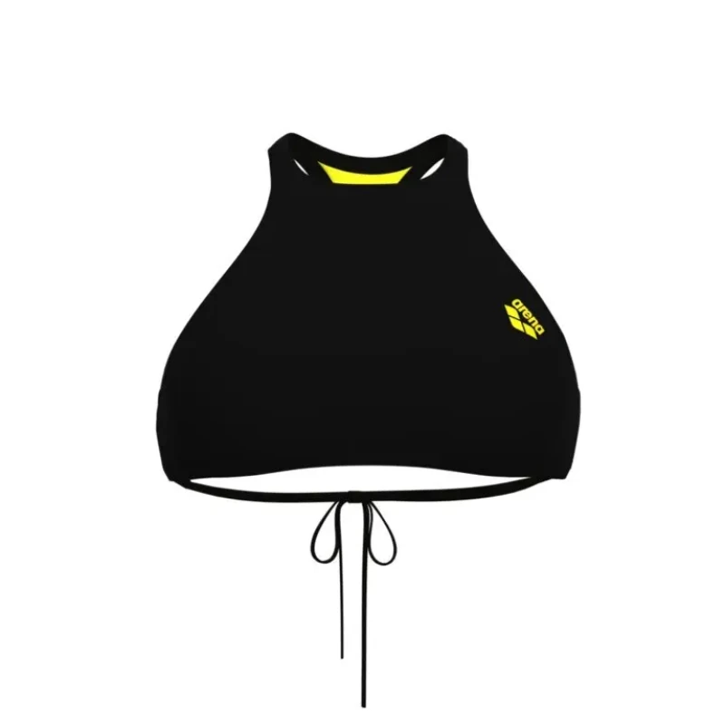 Image of Womens swimsuit top Arena Crop Think Noir Female L