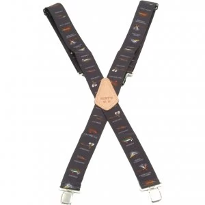 Image of Kunys Black Fly Work Trouses Braces