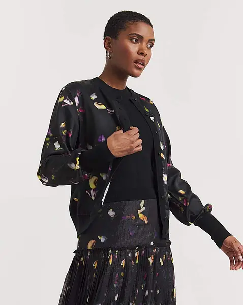 Image of Ted Baker Janta Cardigan Black Female 8 TW36801