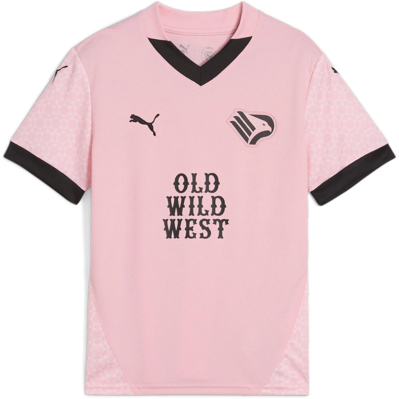 Image of Puma Palermo Home Shirt 2024 2025 Juniors - Pink Pink 9 - 10 Years
